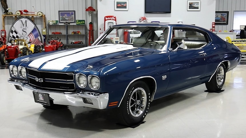 Fathom Blue 1970 Chevrolet Chevelle Is a Holy-Grail, Numbers-Matching LS6